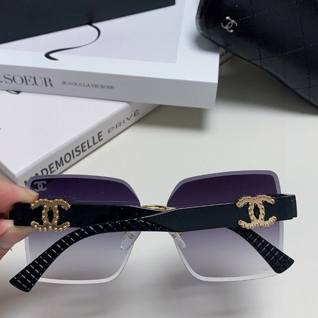 SQUARE SUNGLASSES 632893 IN BLACK ACETATE GRAY SMOKE LENSES