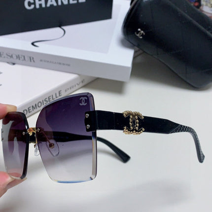 SQUARE SUNGLASSES 632893 IN BLACK ACETATE GRAY SMOKE LENSES