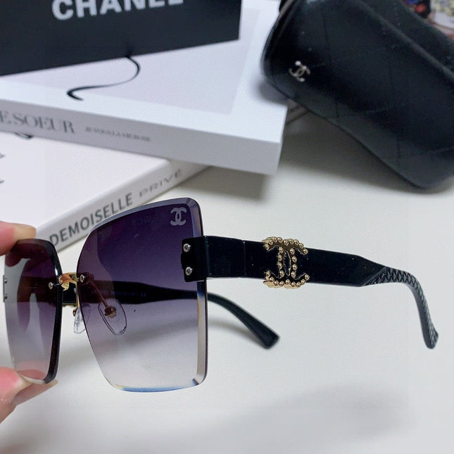 SQUARE SUNGLASSES 632893 IN BLACK ACETATE GRAY SMOKE LENSES