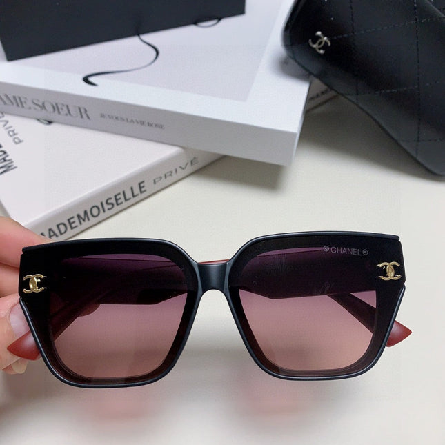 SQUARE SUNGLASSES 632894 IN RED ACETATE