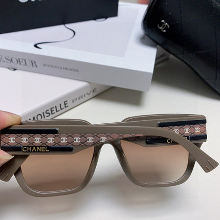SQUARE SUNGLASSES 632896 IN BROWN ACETATE