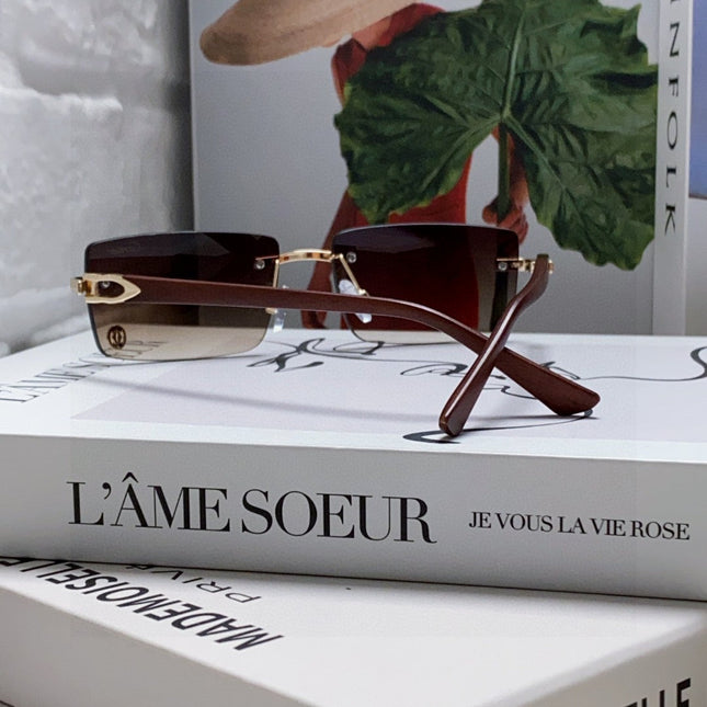 C DE RECTANGULAR FRAME SUNGLASSES 518454 IN METAL