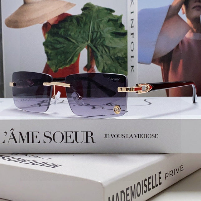 C DE RECTANGULAR FRAME SUNGLASSES 518454 IN METAL