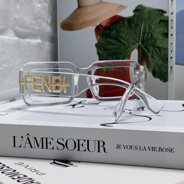 EMBOSSED LOGO DIAGONAL RECTANGULAR SUNGLASSES 563312 IN ACETATE