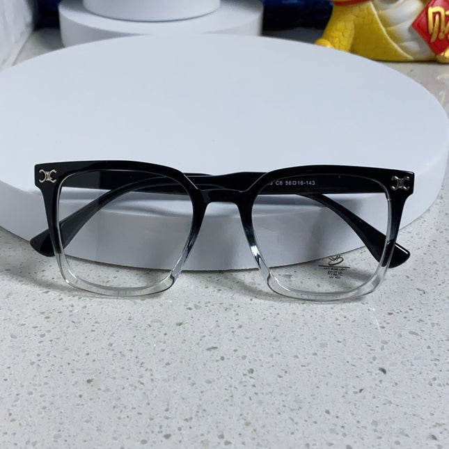 TRIOMPHE SUNGLASSES 563255 IN BLACK TO CLEAR ACETATE