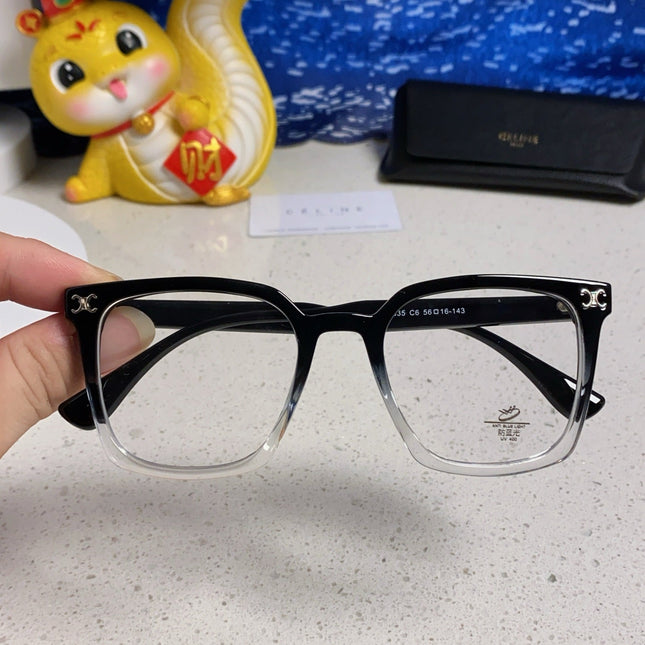 TRIOMPHE SUNGLASSES 563255 IN BLACK TO CLEAR ACETATE