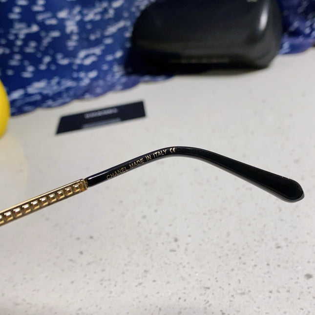 CAT EYE SUNGLASSES 641934 IN GOLD METAL PINK SMOKE LENSES