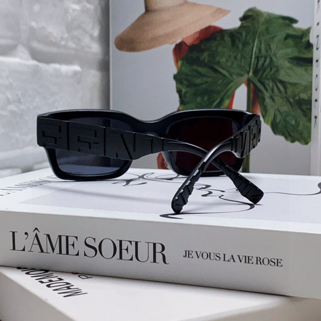 ROMA EMBOSSED RECTANGULAR FRAME SUNGLASSES 527221 IN ACETATE