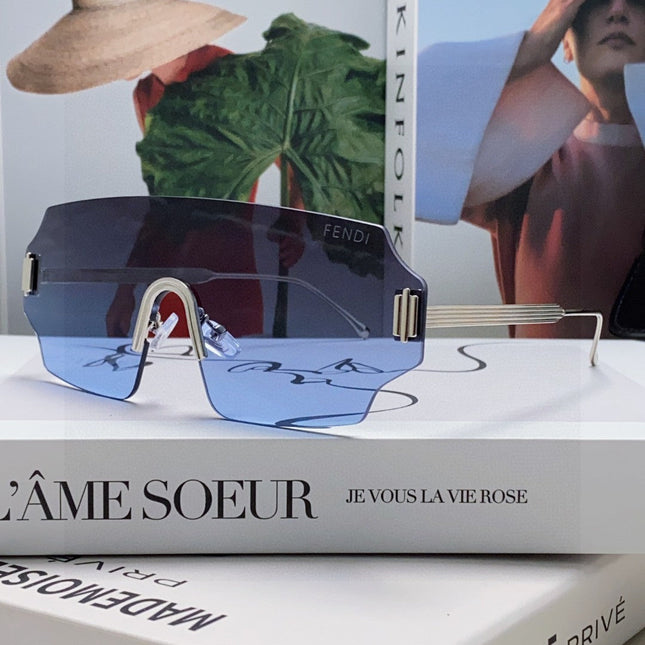 ANGULAR VISOR SUNGLASSES 575795 IN METAL