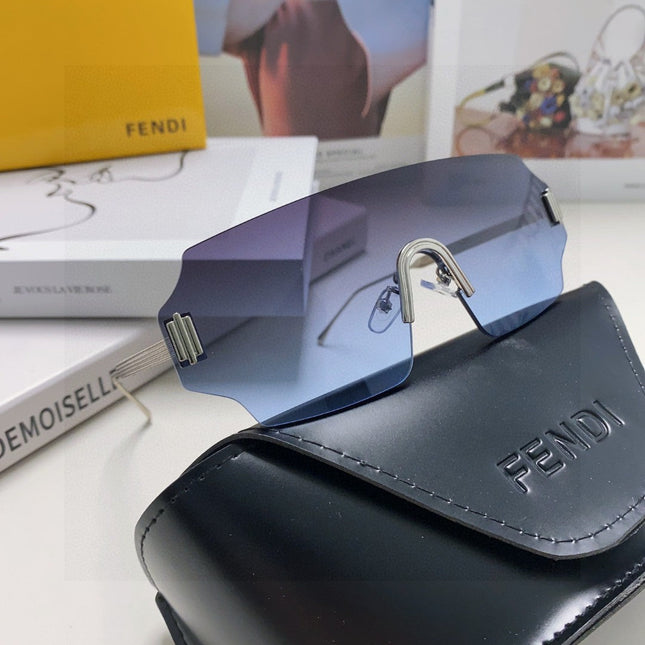 ANGULAR VISOR SUNGLASSES 575795 IN METAL