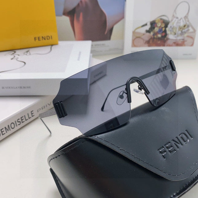 ANGULAR VISOR SUNGLASSES 575795 IN METAL