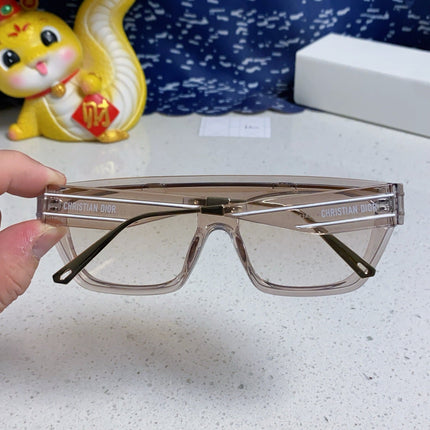 MONTAIGNE SUNGLASS CLUB M7U IN BROWN CLEAR ACETATE