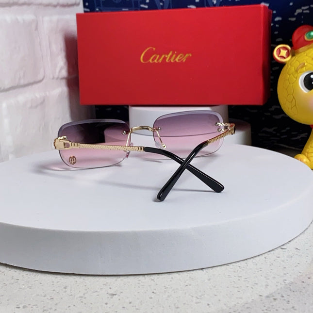 SIGNATURE C DE RECTANGULAR FRAME SUNGLASSES 533233 IN METAL