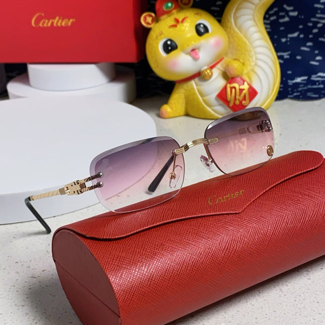 SIGNATURE C DE RECTANGULAR FRAME SUNGLASSES 533233 IN METAL