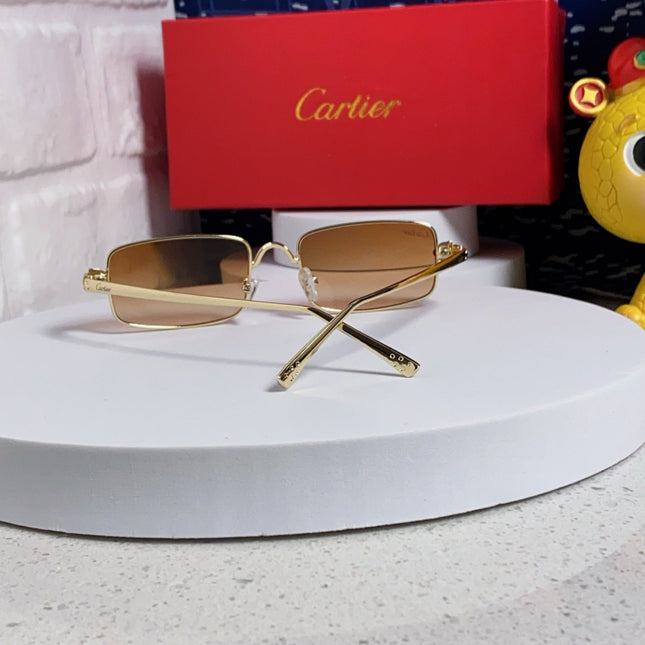 SANTOS RECTANGULAR FRAME SUNGLASSES CT0473S IN METAL