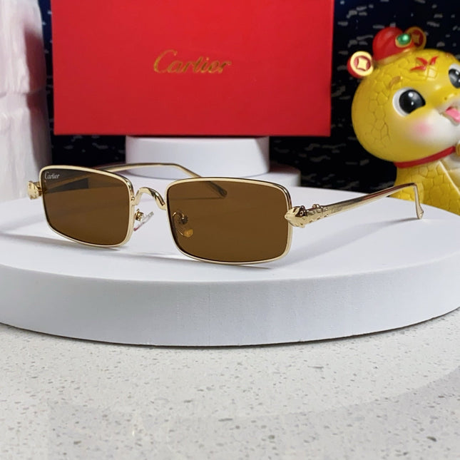 SANTOS RECTANGULAR FRAME SUNGLASSES CT0473S IN METAL