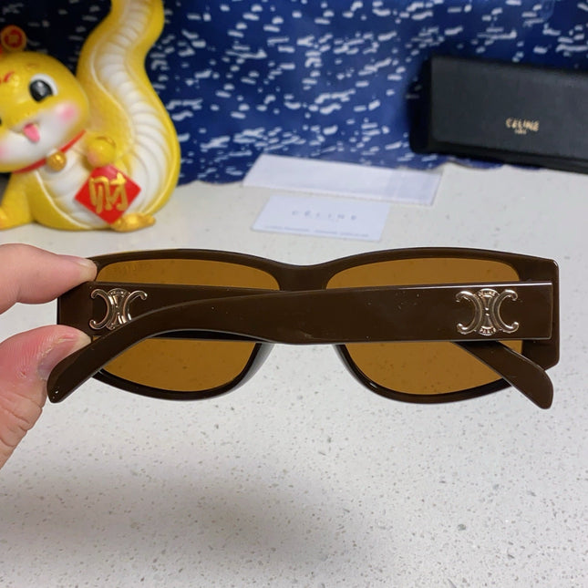 TRIOMPHE SUNGLASS 533219 IN CARAMEL ACETATE