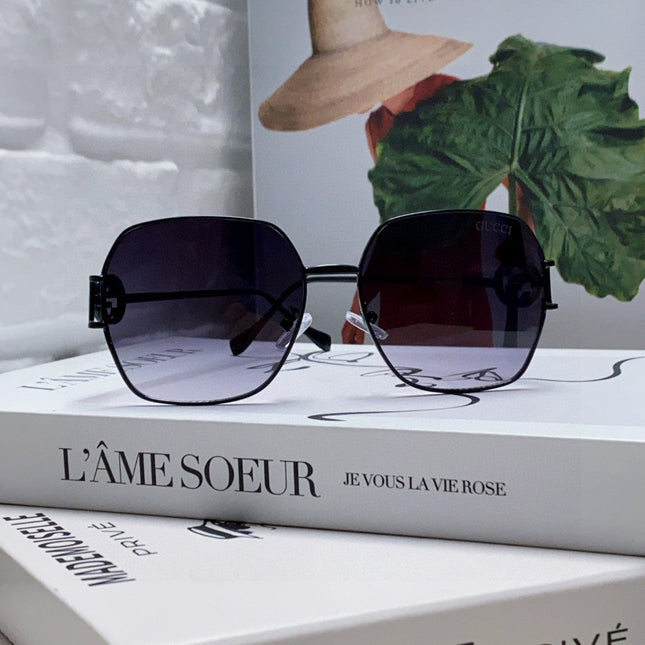 SQUARE FRAME SUNGLASSES 570217 IN METAL