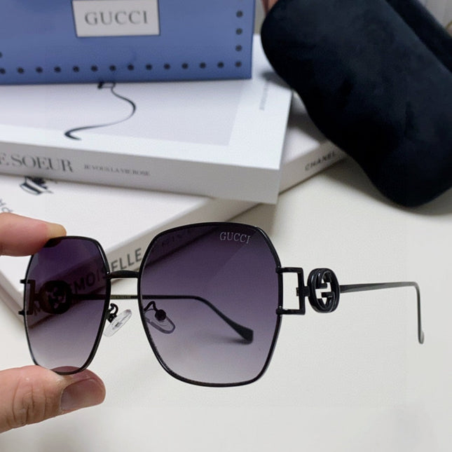 SQUARE FRAME SUNGLASSES 570217 IN METAL