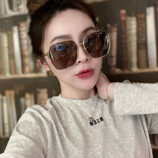 SQUARE FRAME SUNGLASSES 570217 IN METAL