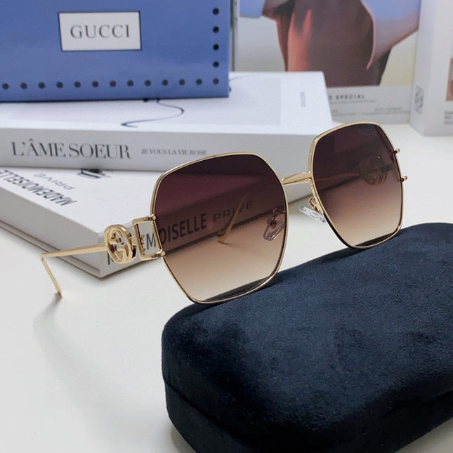 SQUARE FRAME SUNGLASSES 570217 IN METAL