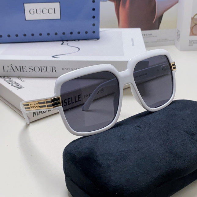 SQUARE FRAME SUNGLASSES 570231 IN ACETATE AND METAL