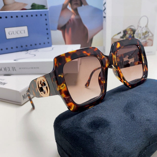 SQUARE FRAME SUNGLASSES GG0178S IN ACETATE EMBOSSED LOGO