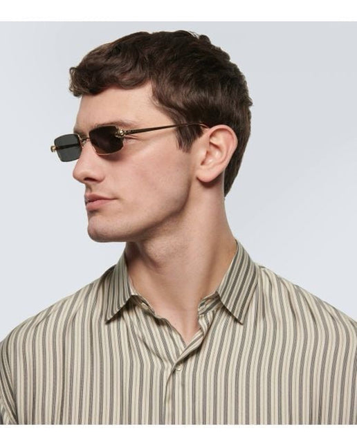 SANTOS RECTANGULAR FRAME SUNGLASSES CT0473S IN METAL
