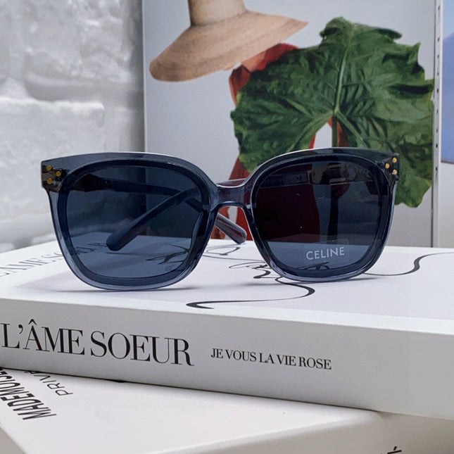 TRIOMPHE SUNGLASSES 573249 IN NAVY BLUE ACETATE METAL LOGO