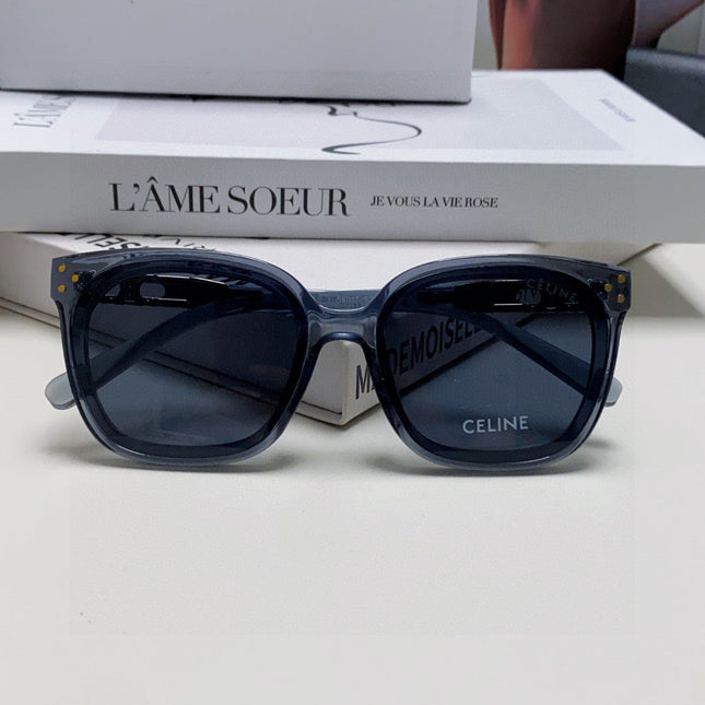 TRIOMPHE SUNGLASSES 573249 IN NAVY BLUE ACETATE METAL LOGO