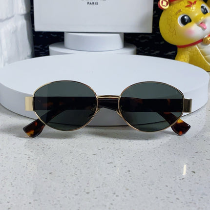 TRIOMPHE SUNGLASS 538531 IN HAVANA ACETATE BLACK LENSES