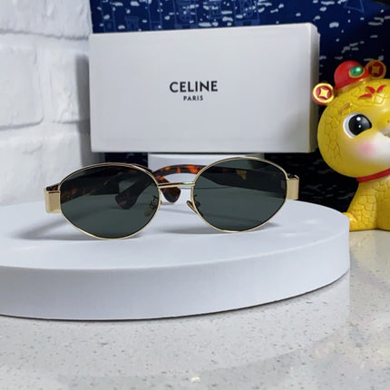 TRIOMPHE SUNGLASS 538531 IN HAVANA ACETATE BLACK LENSES