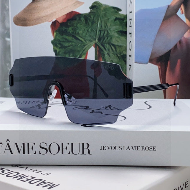 ANGULAR VISOR SUNGLASSES 575795 IN METAL