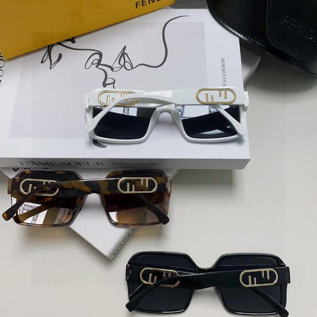 EMBOSSED LOGO FF DIAMONDS SQUARE FRAME SUNGLASSES 575798 IN ACETATE