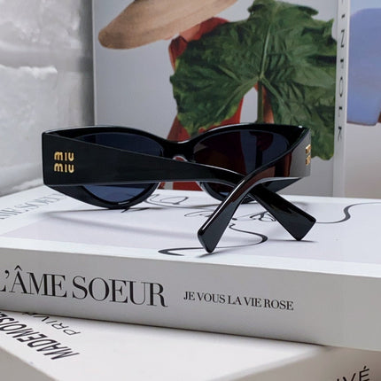 LOGO SUNGLASSES 576812 IN BLACK ACETATE