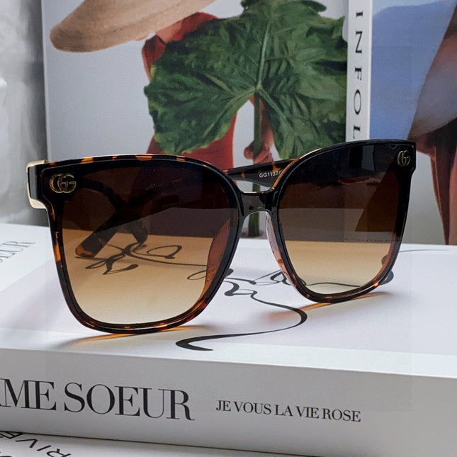 EMBOSSED LOGO BUTTERFLY FRAME SUNGLASSES 576876 IN ACETATE