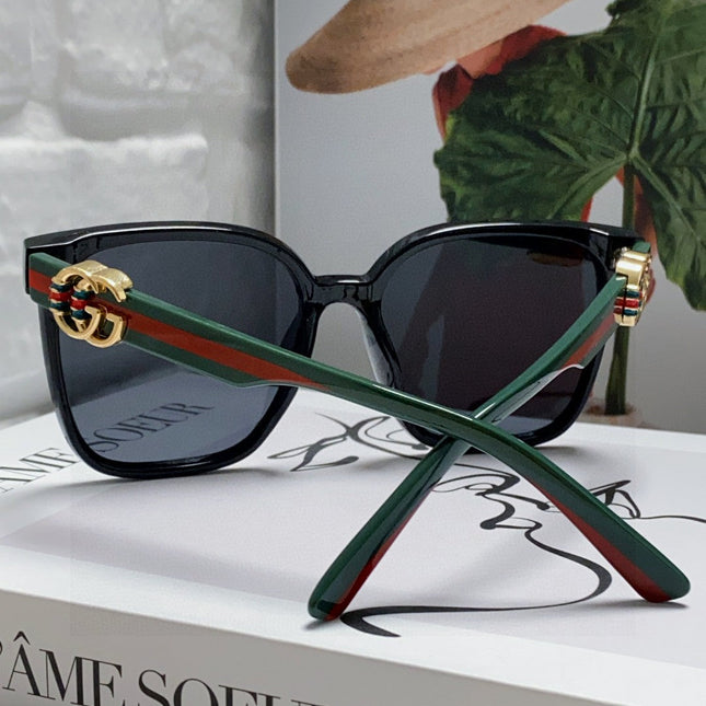 EMBOSSED LOGO BUTTERFLY FRAME SUNGLASSES 576876 IN ACETATE