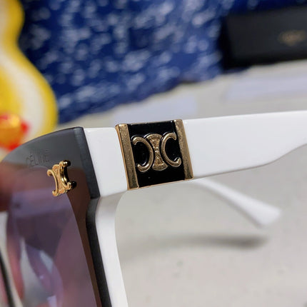 TRIOMPHE SUNGLASSES 548635 IN WHITE ACETATE