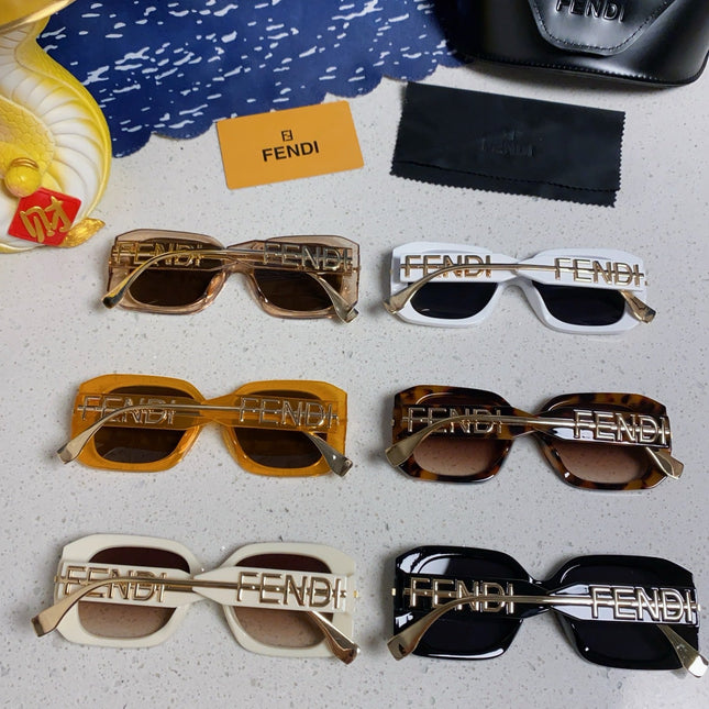 OVERSIZES FF DIAMONDS SQUARE SUNGLASSES 551639 IN ACETATE