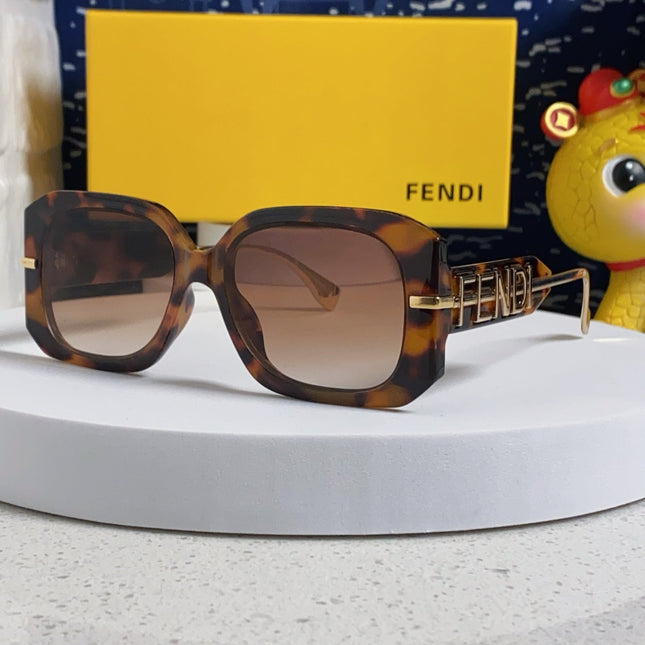 OVERSIZES FF DIAMONDS SQUARE SUNGLASSES 551639 IN ACETATE