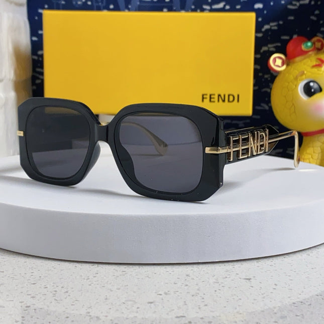 OVERSIZES FF DIAMONDS SQUARE SUNGLASSES 551639 IN ACETATE