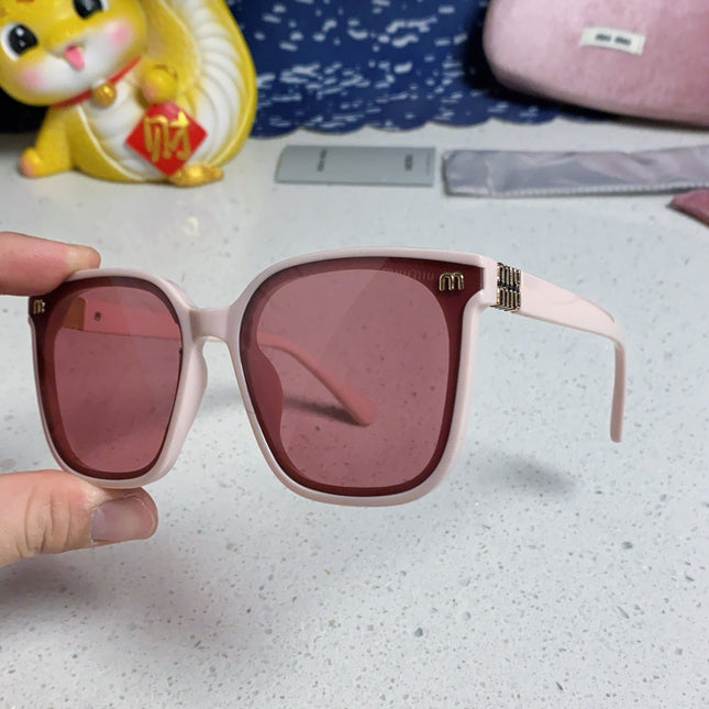 GLIMPSE SQUARE SUNGLASSES 554611 IN LIGHT PINK ACETATE