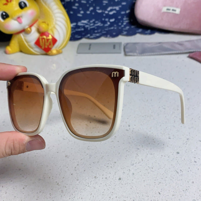 GLIMPSE SQUARE SUNGLASSES 554612 IN IVORY ACETATE