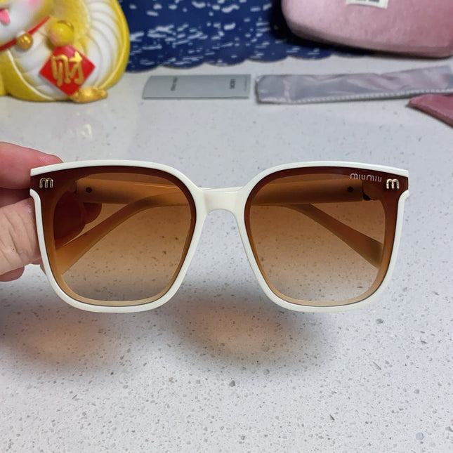 GLIMPSE SQUARE SUNGLASSES 554612 IN IVORY ACETATE