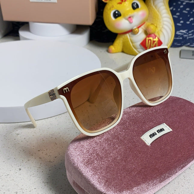 GLIMPSE SQUARE SUNGLASSES 554612 IN IVORY ACETATE