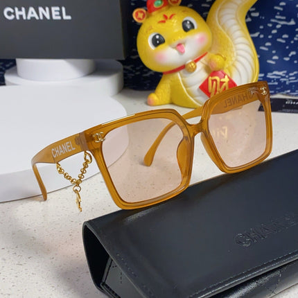 SQUARE SUNGLASSES 641806 IN DARK YELLOW ACETATE