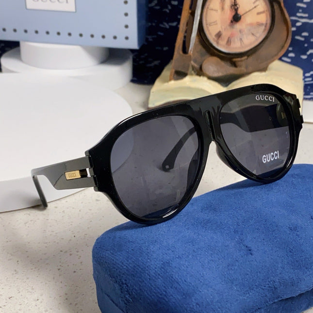 AVIATOR FRAME SUNGLASSES 575853 IN BLACK ACETATE