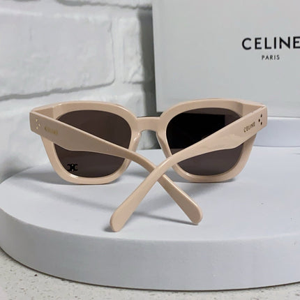 SQUARE SUNGLASS 575841 IN NUDE ACETATE