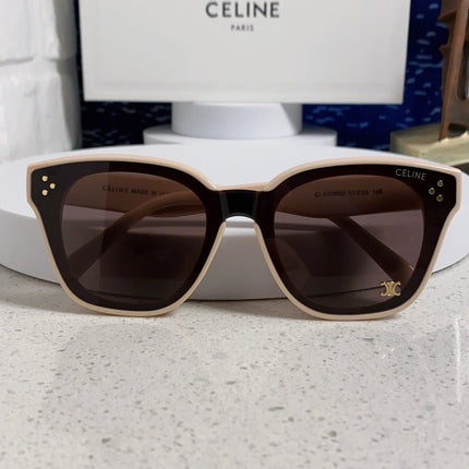 SQUARE SUNGLASS 575841 IN NUDE ACETATE