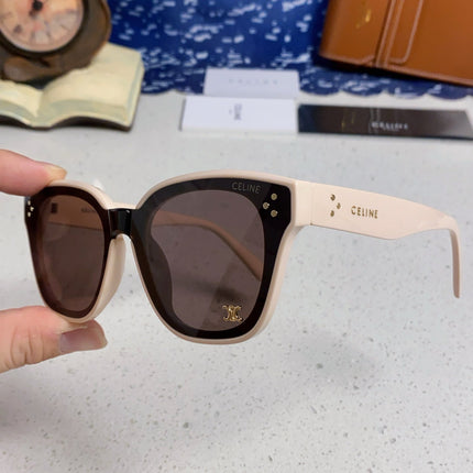 SQUARE SUNGLASS 575841 IN NUDE ACETATE